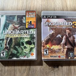Uncharted PS3 Games (both)