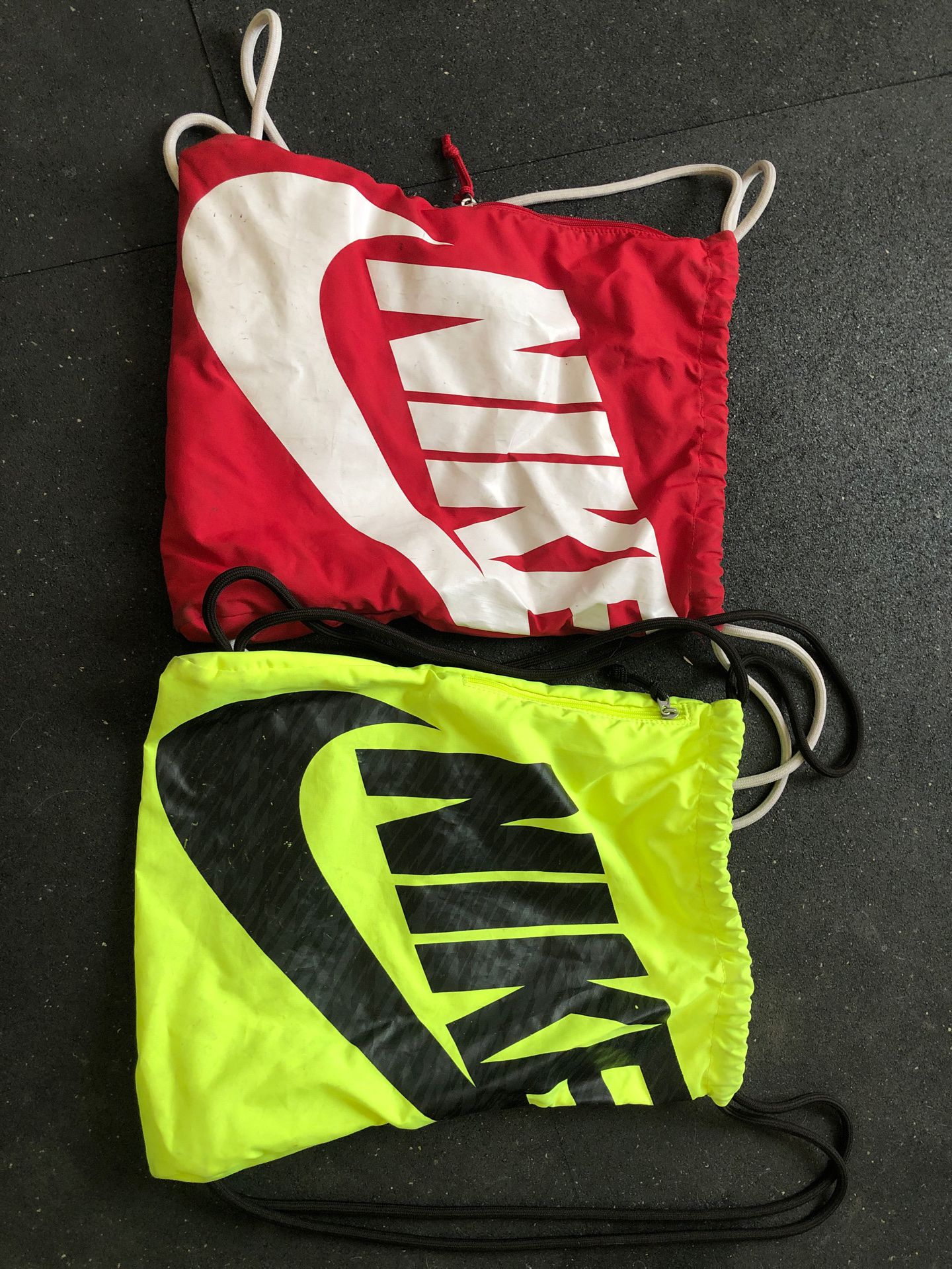 Nike string backpacks