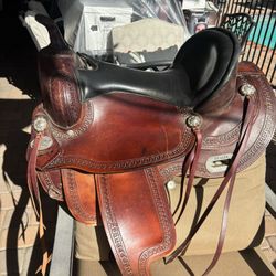 Hilason Western Saddle – 18” Seat, Full Quarter Horse Bars