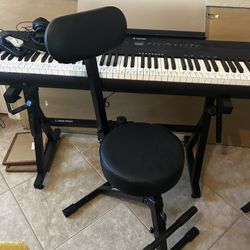 Donner Keyboard, Stand, Keyboard Chair, Self Piano Teaching Books