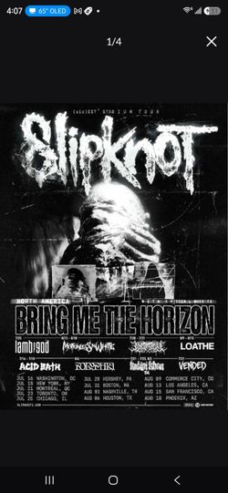 Slipknot (sic)EST Stadium Tour with Bring Me the Horizon and Loathe