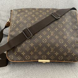 Louis Vuitton Shoulder Bag Abbess Brown Monogram