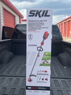 SKIL PWR CORE 40V Brushless 16-Inch Multi-Head String Trimmer with 4.0Ah Battery and 60W Charger, PLT1500C-13