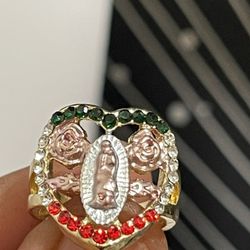 Virgen De Guadalupe Ring  Oro Laminado 