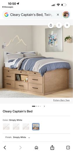 Pottery Barn captain’s Twin bed