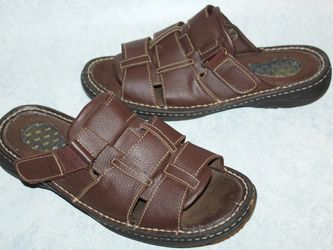 Men's Dr. Scholl's Leather Slides/Sandals Size 12M