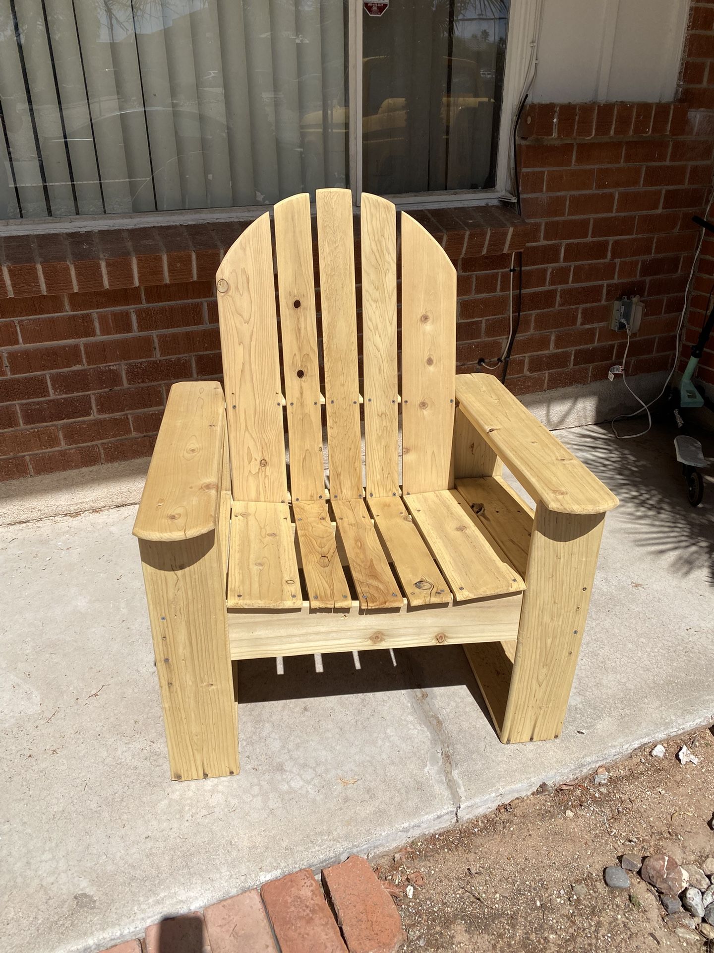 Large Wood Adirondack Chair