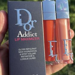 Dior Lip Maximizer Lipstick Set Makeup Maquillaje $35 Full Set Of Two (retail $90)