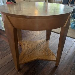 Mid Century Modern Wooden Accent Table 