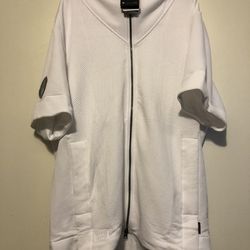 Nike Miami 305 Football Hoodie Short Sleeve Sweatshirt White DH2658-100 Size 2XL