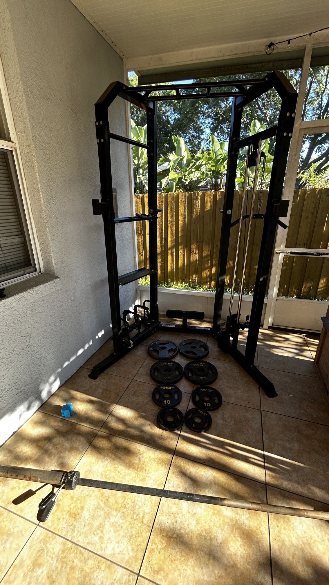 Marcy Home Gym with Weights and Bar