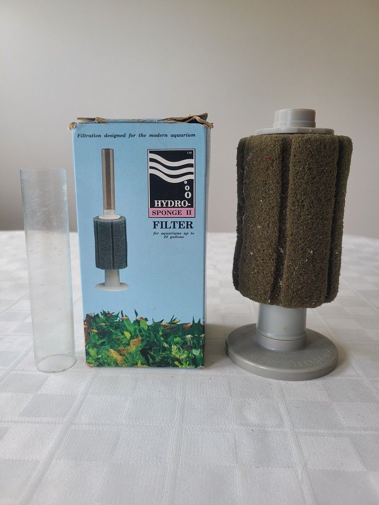 Hydro-Sponge II Filter for Aquariums Up To 20 Gallons,