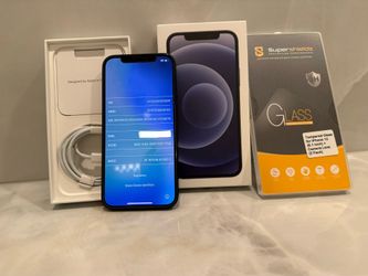 UNLOCKED iPhone 12 – 64GB – Original Box & Accessories