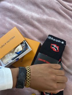 CH socks and orange box