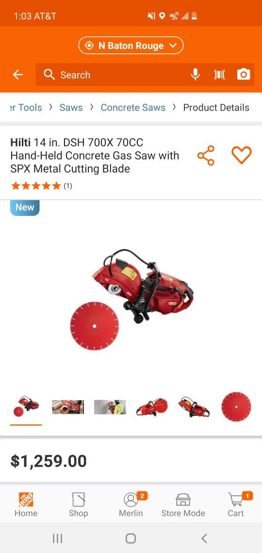 Hilti Concrete Saw