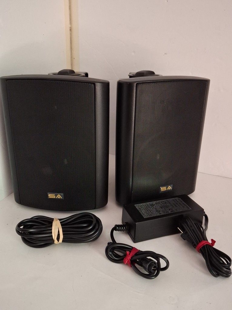 Sound Appeal Bluetooth BT Blast 5.25 lndoor/Outdoor Weatherproof Patio Speakers (Black - Pair)