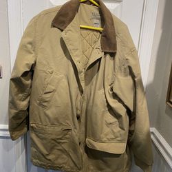 LL Bean Mens XL Tall Thinsulate Lined Field Coat