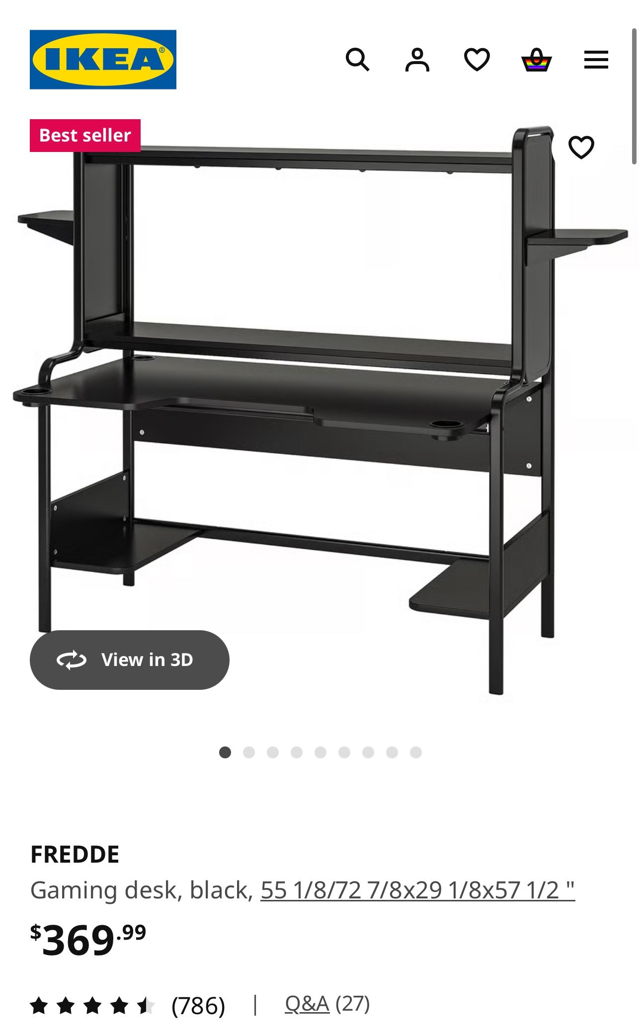 Black Gaming Desk