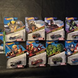 Hot Wheels Marvel Lot New In Original Packaging (9)