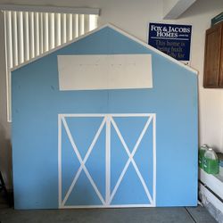 blue Farmhouse Backdrop