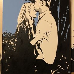 Hand painted acrylic on canvas 16" x 20" From your favorite pic