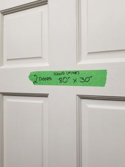 2 Doors (Wood Pine) 80×30 Very Nice 