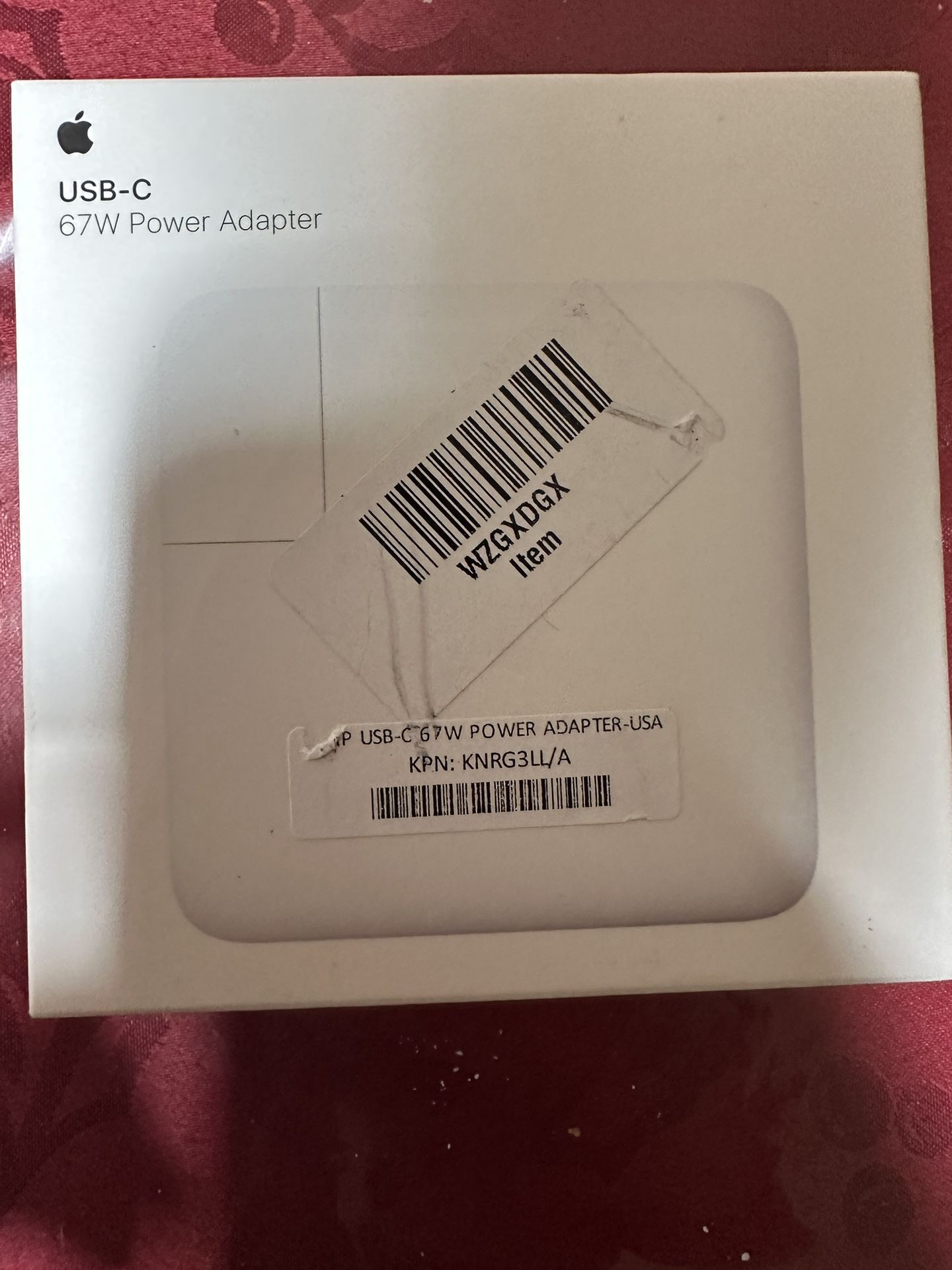 Apple Usb C 67W Power Adapter