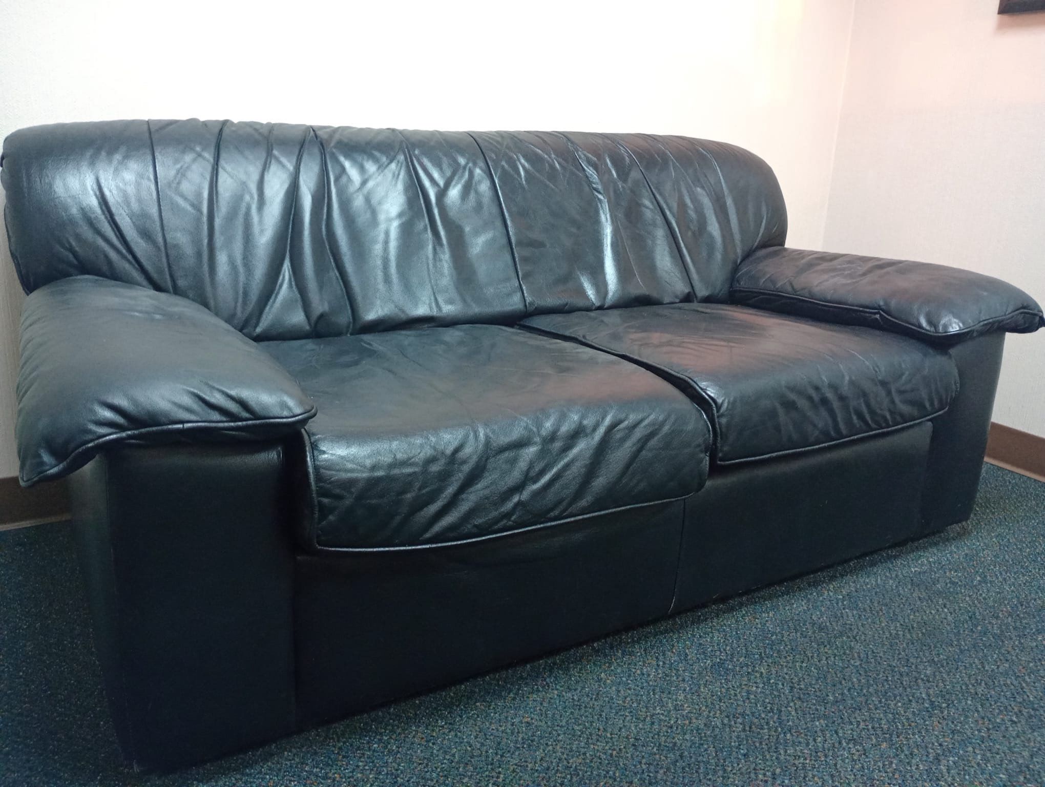 Black Leather Couch