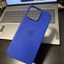 Ultramarine Apple Silicone Case iPhone 16 Pro Max