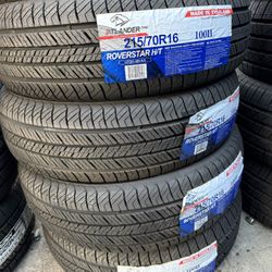 215/70/16 Atlander Ht 4 New Tires Installed And Balanced 