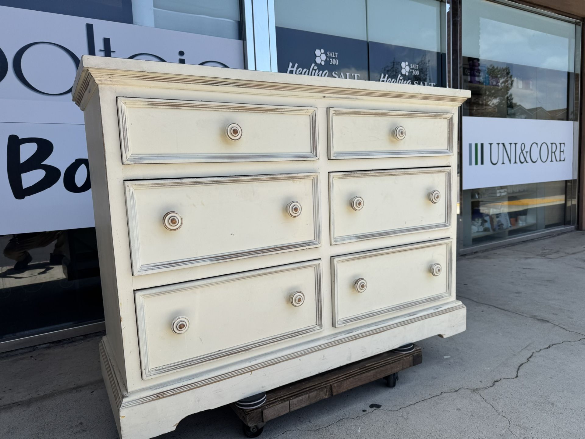 Antique White Dresser