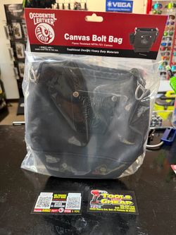 OCCIDENTAL LEATHER B3920 Canvas Bolt Bag- Black