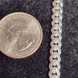5mm 925 Silver Italian Made Miami Cuban Link Chain 20-inch From Harlembling!