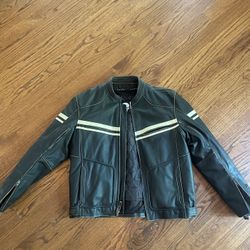 Large  Leather Motorcycle Jacket