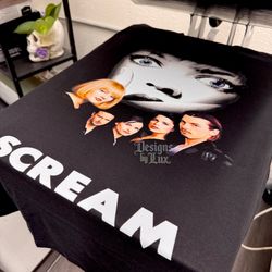 Scream, Ghost Face Tshirt, Custom Shirts, Graphic Apparel, Horror Fan