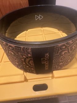 Yoga Wheel Cork Mandala Black Yoga Design Lab