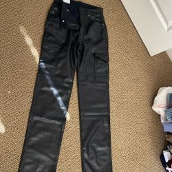 Leather Pants Size 24 Women. Brand New