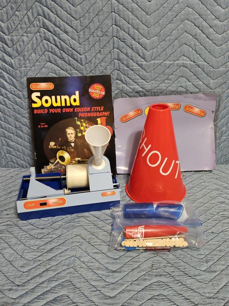 Science Wiz Build Your Own Edison Style Phonograph Kit