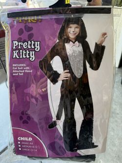 Pretty Kitty Halloween Costume Youth Medium 8-10