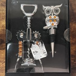 NEW Owl Stopper and Corkscrew in Box just $7