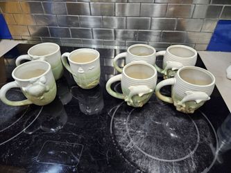 Coffee mugs coastal themed