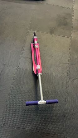 Pink Folding razor Kick Scooter with Purple Grips