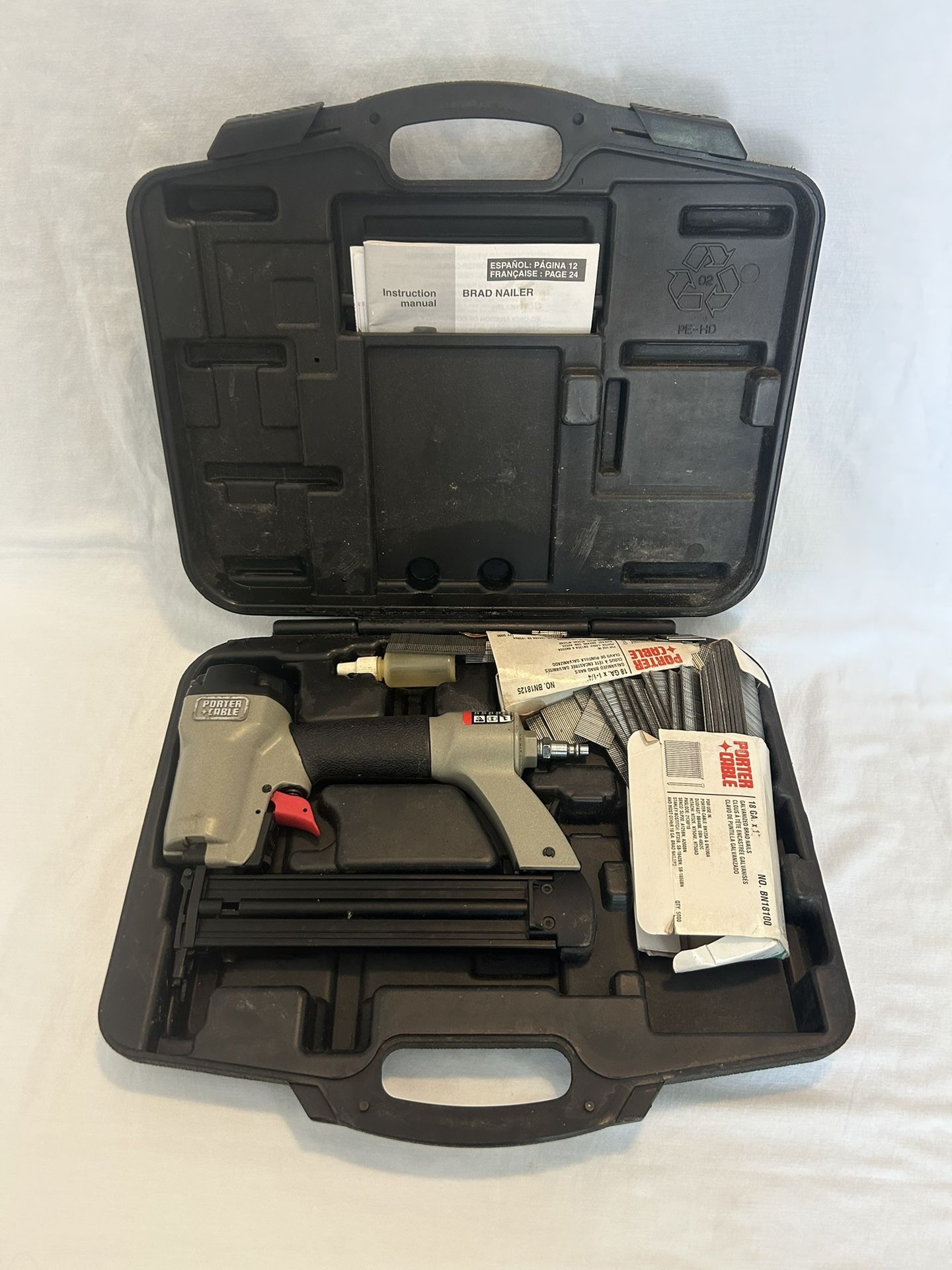 Porter Cable 18Ga, Brad Nailer #BN125A In Great Condition 