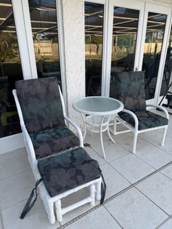 Patio Set To Rocking Chair & Table 
