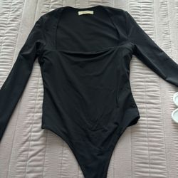 Black Long sleeve Bodysuit 