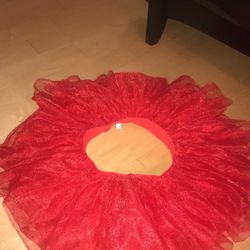 Red adult tutu skirt one size