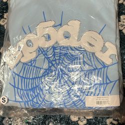 Small Blue Sp5der Hoodie