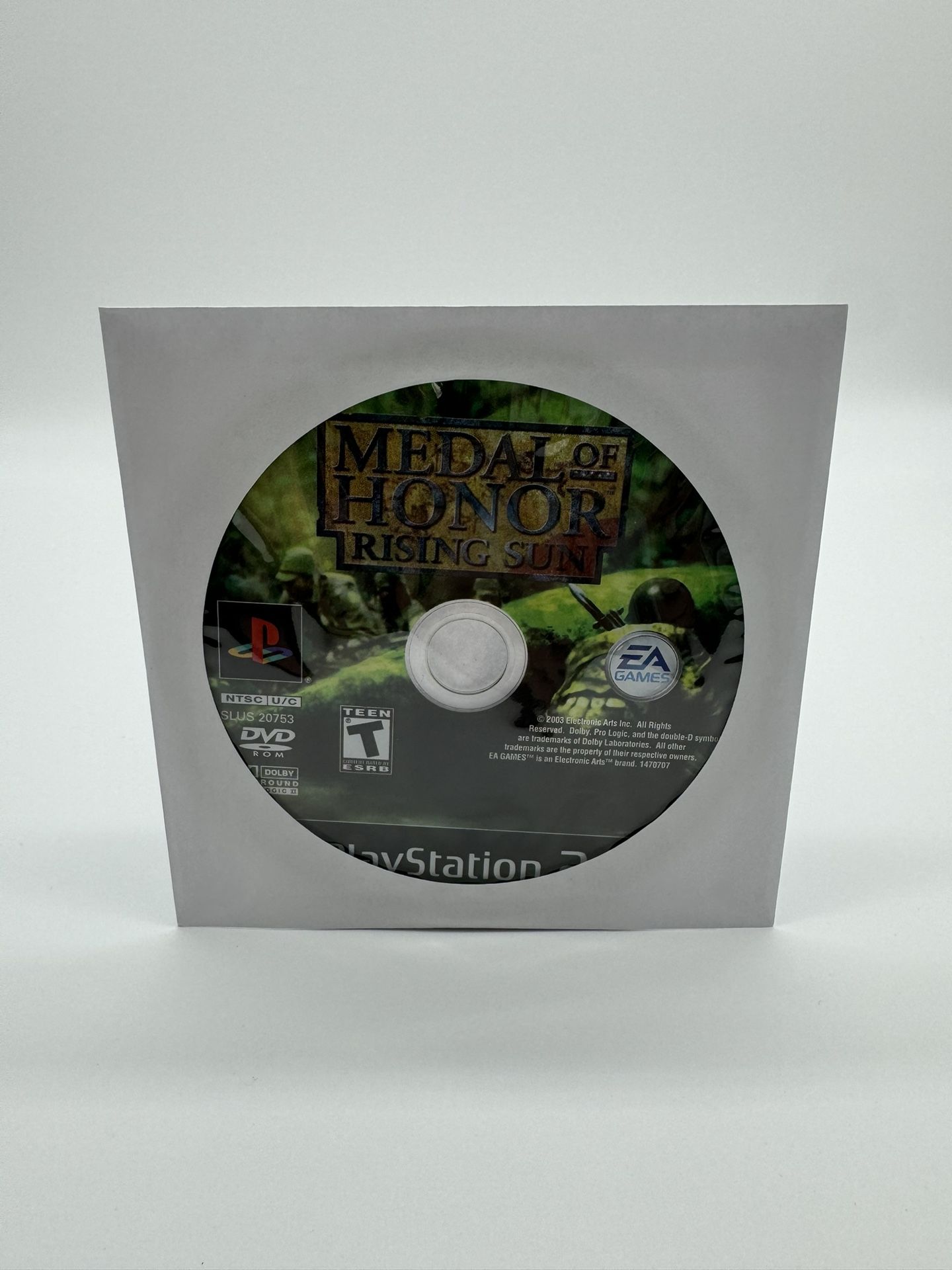Medal of Honor Rising Sun (Sony PlayStation 2, 2003) PS2 Disc Only