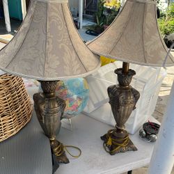 Set De Lamparas  Por $10 Excelente Condición