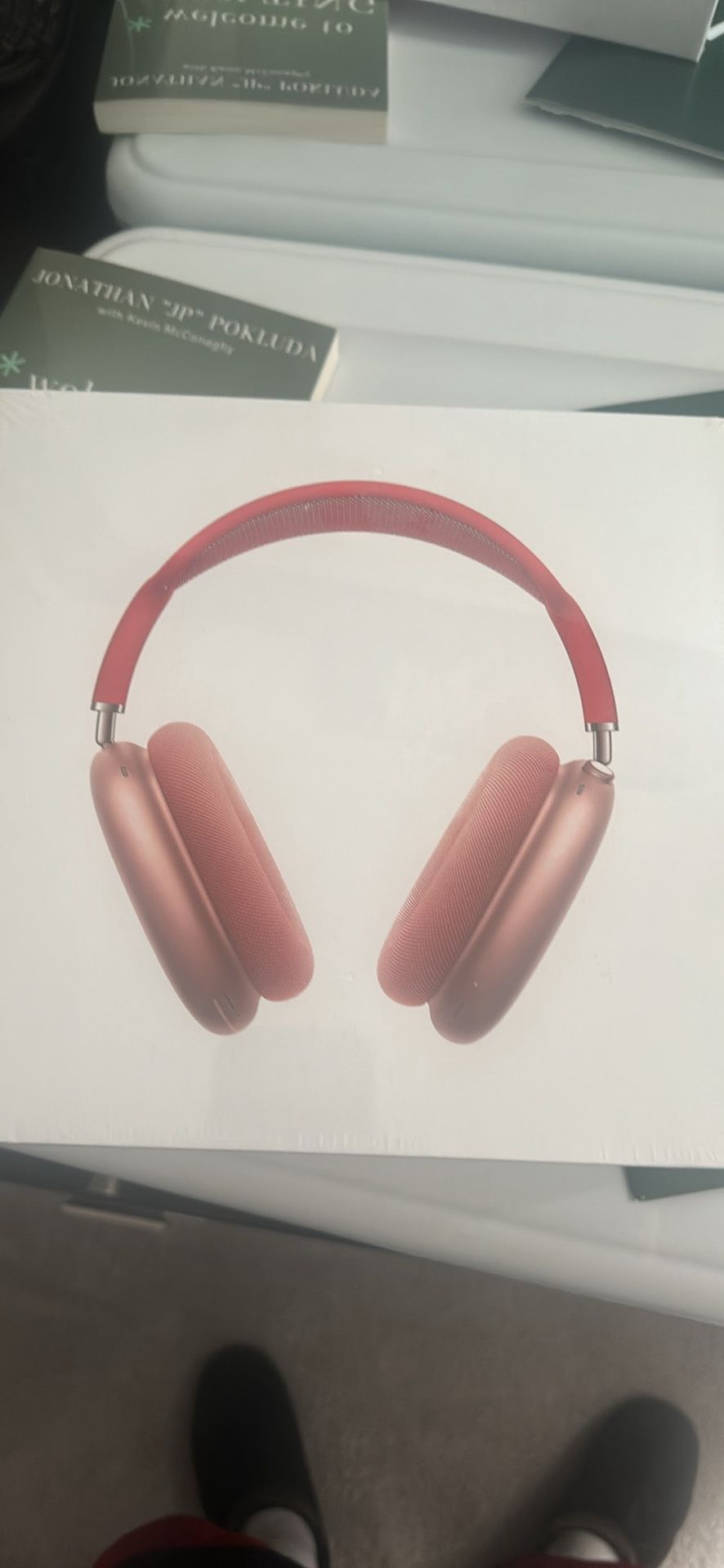 Red airpod maxes